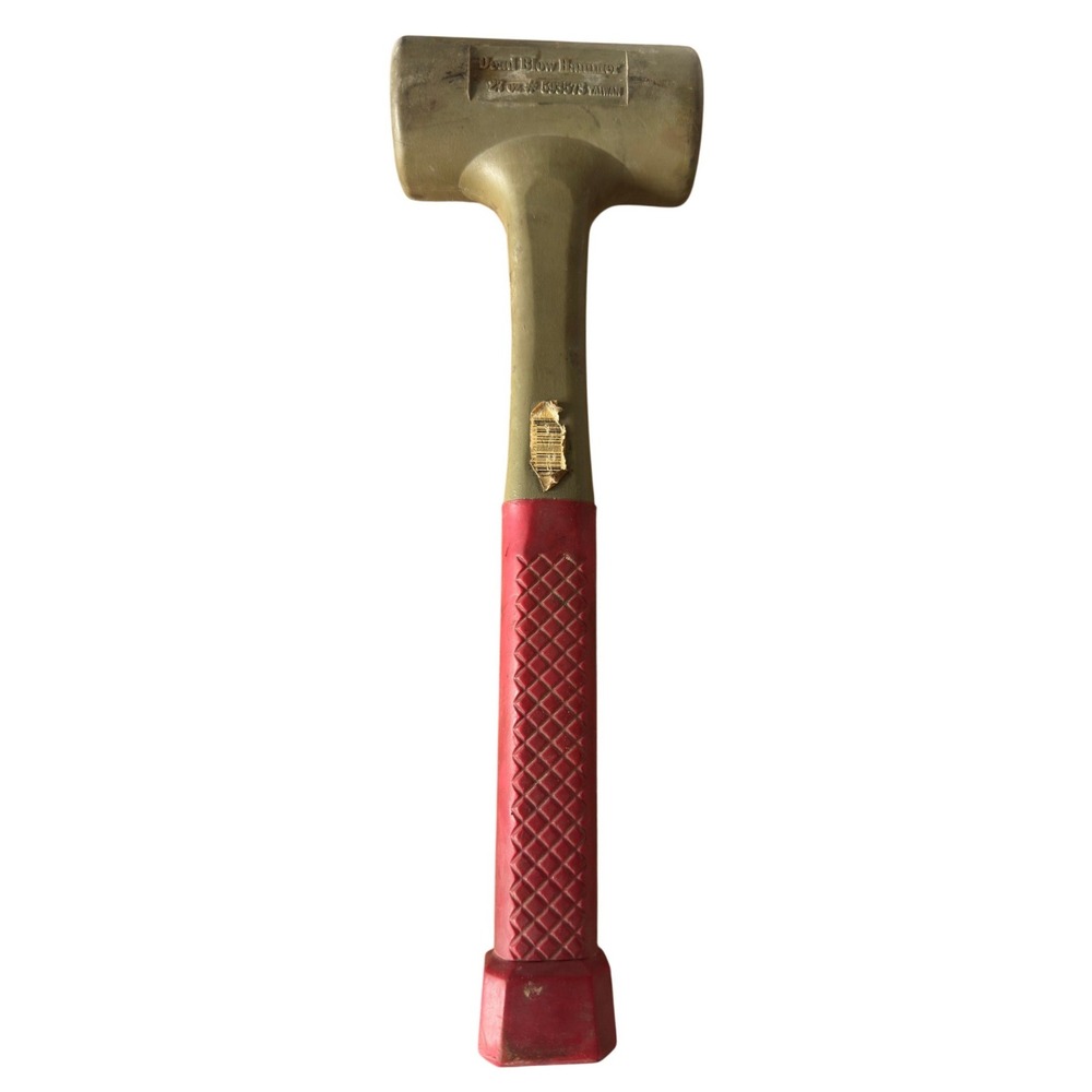 Husky 27 oz Dead Blow Hammer Olive Green Red Grip Model 593573